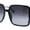 Black Gold - Smoke, variant on Classic Womens Butterfly Rectangle Oversize Fashion Sunglasses Black Gold - Smoke