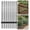 Black-5ft, variant on 8 Pack 5ft Metal U Post Fence Poles - Step-in No Dig Stakes for Garden Yard