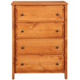 thumbnail image 3 of Coaster Wrangle Hill Farmhouse Wood 4-Drawer Rectangular Chest in Brown, 3 of 7