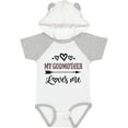 thumbnail image 3 of Inktastic My Godmother Loves Me Girls Girls Baby Bodysuit, 3 of 5