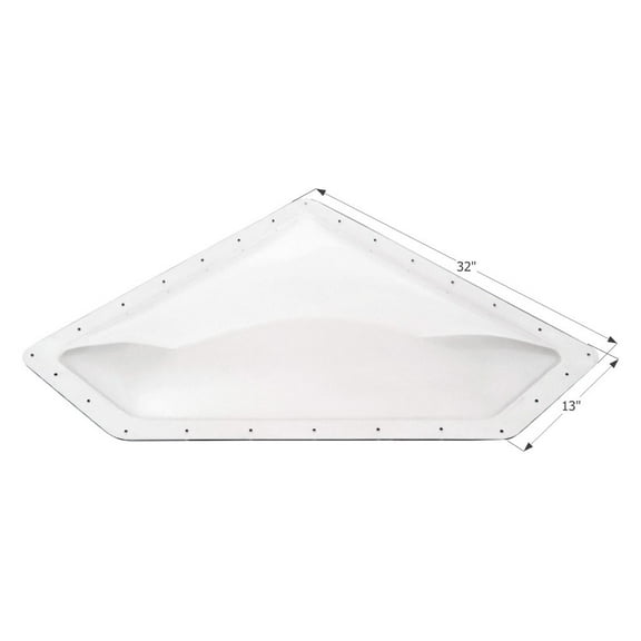 ICON Technologies 01869, 13"W x 32"L, White Neo Angle Outer Skylight