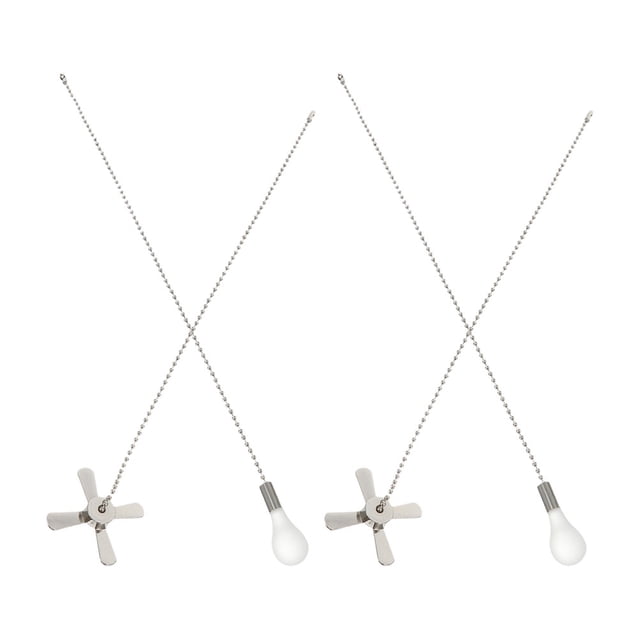 SHOWERORO 2 Cadenas Extensibles Para Ventilador De Con Adornos Para Y Fácil Instalación