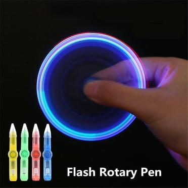 LED Spinning Pen Ball Pen Fidget Spinner Hand Top Glow In Dark Light EDC Stress Relief Toys Kids Toy Gift School Supplies