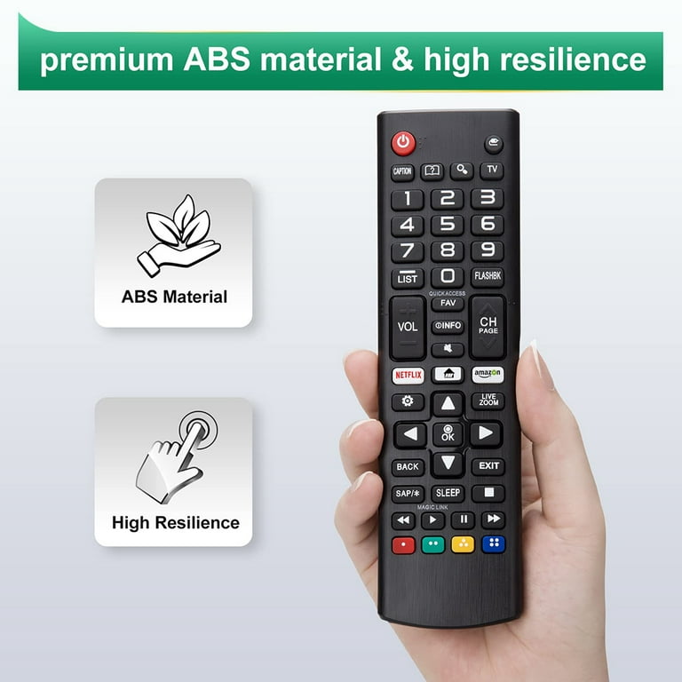 Universal Remote Control for LG Smart TV, All Models LCD LED 3D HDTV Smart  TVs AKB75095307 AKB75375604 AKB74915305
