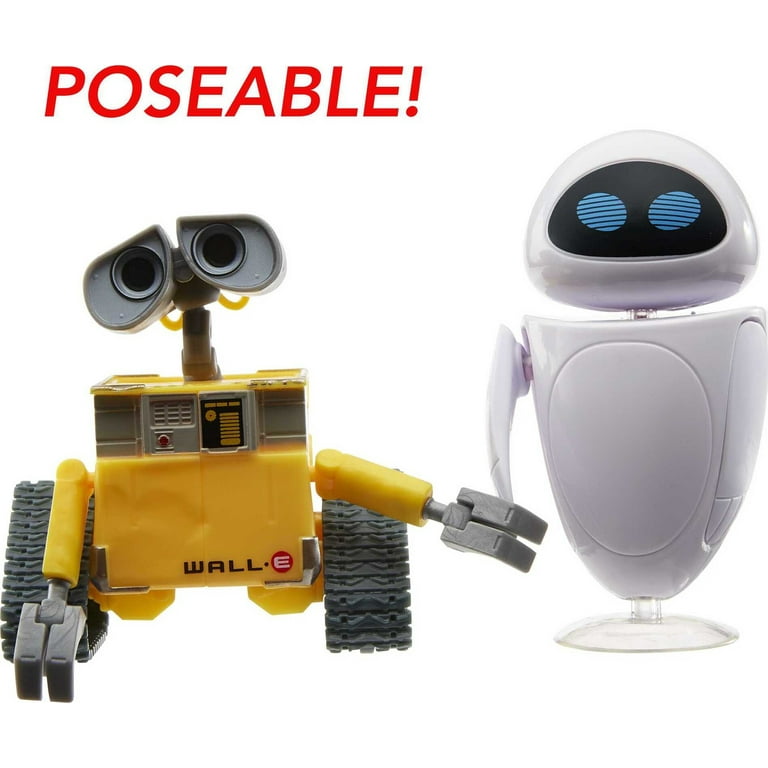 Disney Pixar Wall-E & Eve Poseable Action Figures - Walmart.com