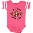 thumbnail image 3 of Inktastic Live Love Monkeys Boys or Girls Baby Bodysuit, 3 of 5
