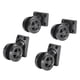 thumbnail image 3 of Ruedas giratorias para equipaje, capacidad de soporte fuerte, piezas de reparación, cubierta de carrito negra, ruedas giratorias con rodamiento, 4, 3 of 8