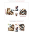 thumbnail image 2 of Pegatinas de pared de cafetería PVC elegantes, pegatinas artísticas, mural de pared liso para cafetería, restaurante, estación de café, cafetería,, 2 of 8