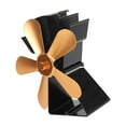 thumbnail image 6 of 5 Blade Fireplace Fans Fan Heat Powered Heat Powered Base Heat Powered Stove Fan Thermoelectric Thermal Fan for Kerosene Stove Wood Stove(02), 6 of 8