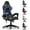 Blue, variant on Bigzzia Gaming Chair Office Chair, Ergonomic Game Chair with Height Adjustable Headrest and Lumbar Support for Adults Teens, Black & White