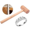 thumbnail image 4 of Hand Wood Hammer, Without Leaving Trace 107G Jewelry Hammer, Easy To Use Family For Gold Workers Repairing, 4 of 8