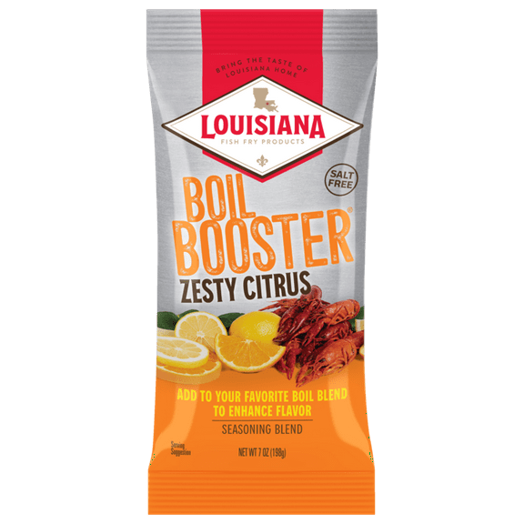 Louisiana Fish Fry Products Boil Booster Zesty Citrus Seasoning Mix, 7 oz Bag