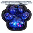 thumbnail image 3 of Blue Starry Sky Cat Paw Squishy Squeeze Toy with Slow Rising Glitter Gel, 1 Pack, for Relaxation, Sensory Toy, 3 of 3