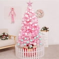 thumbnail image 4 of Artificial Christmas Tree, Xmas Pine Tree with Metal Christmas Tree Stand,Christmas Tree for Indoor and Outdoor Holiday Decoration (35 inch,Pink), 4 of 6