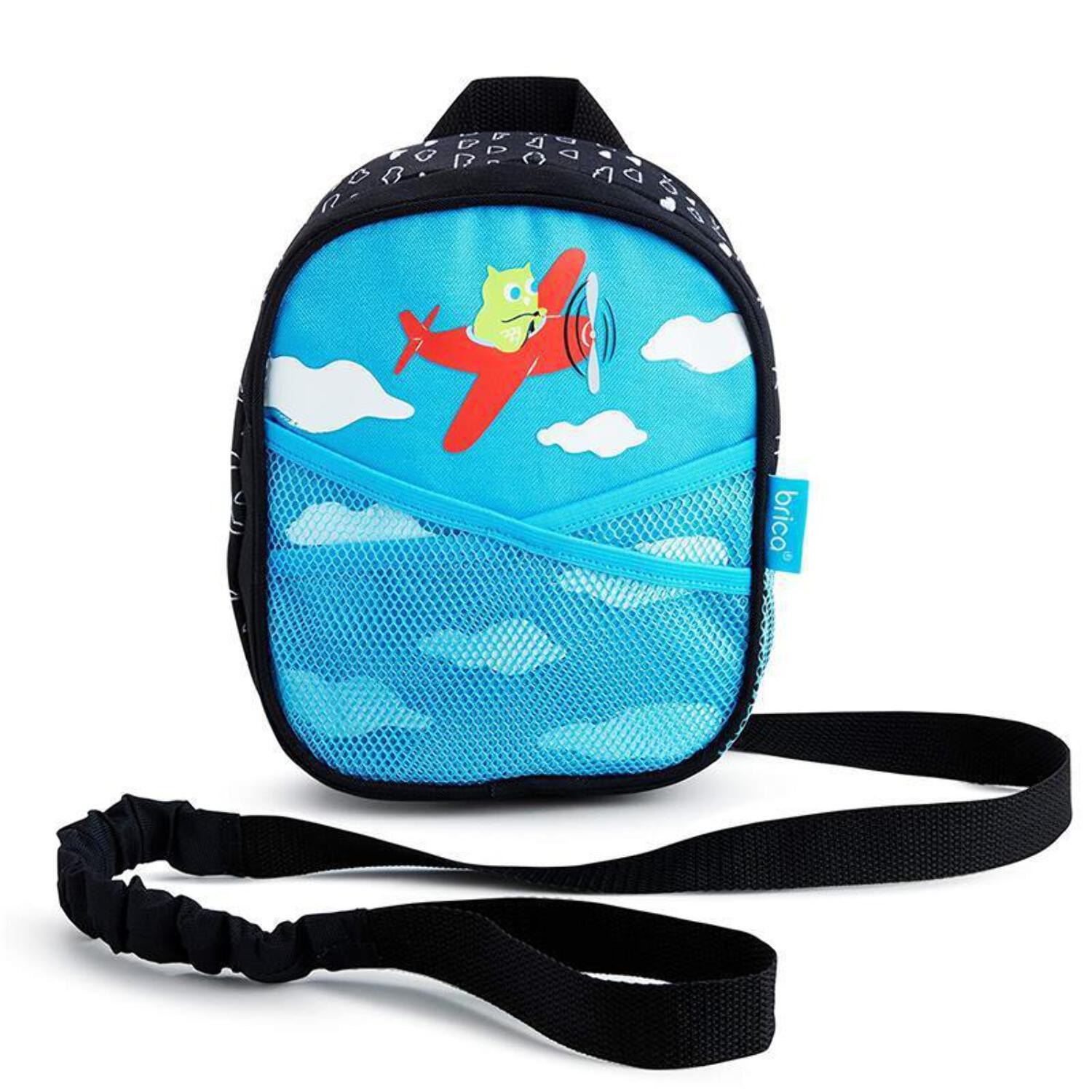 Munchkin® Brica® By-My-Side™ Toddler Safety Harness Backpack with Leash, Owl, Blue, Unisex - image 2 of 7