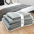 thumbnail image 6 of XYRSRUW Bed Sheet Organizer Bands, Sheet Storage Straps for Closet Organization, Elastic Bedding Bands for Linen Management, Durable Sheet Keepers for Efficient Bedding Storage(White,King), 6 of 6