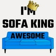 thumbnail image 2 of CafePress - I'm Sofa King Awesome - White/Black Shot Glass, Unique and Funny Shot Glass, 2 of 2