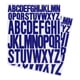 thumbnail image 1 of Calcomanías de Letras Uxcell de 1 pulgada y 2 pulgadas, 12 Hojas de Calcomanías de Alfabeto Autoadhesivas de Vinilo, Azul, 1 of 6