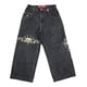 thumbnail image 1 of Ropa de calle Vintage de los años 90, pantalones vaqueros JNCO con ala grande bordada en negro, pantalones vaqueros holgados para mujer Y2K, nuevos pantalones anchos góticos Harajuku hip-hop, 1 of 5