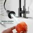 thumbnail image 6 of APPASO Stainless Steel Kitchen Faucet, Pull Down Sprayer 3 Modes, Matte Black High Arc Single Handle Gooseneck Faucets for 1 to 3 Holes Sink, Laundry, Farmhouse, RV, Bar, 6 of 14