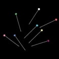 thumbnail image 3 of Artrylin 250 Pieces Sewing Pins Ball Glass Head Pins Straight Quilting Pins for Dressmaker Jewelry Decoration, Multicolor, 3 of 6