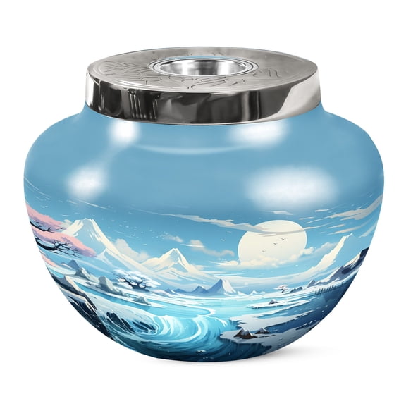 KARYLIZ Clouds Cremation Urns For Human Ashes - Urn For Ashes Adult Male - Urn For Ashes For Women - Urns For Human Ashes Adult Female - Decorative Urns For Ashes (Size - 10 Inch)