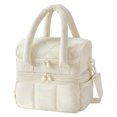thumbnail image 1 of Almuerzo Con Aislamiento Doble Cubierta para Mujer Fiambrera Cruzada Picnic El (Beige), 1 of 9