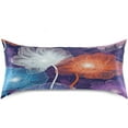 thumbnail image 3 of GZHJMY Satin Pillowcase for Hair and Skin, Colorful Peonies Cooling Pillow Case with Envelope Closure Soft Breathable Silk Satin Pillow Cover for Sleeping King Size 40x20 in Home Decor, 3 of 7