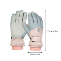 Vikakiooze Winter Gloves Kids 7-12 Snow Windproof Gloves Winter Warm Non Slip Gloves Breathable Snowboard Gloves for Cold Weather, Snowmobile Outdoor, Sports