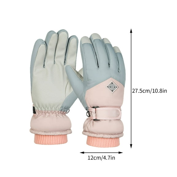 Miogawg Winter Ski Gloves, Waterproof Touchscreen Snowboard Sport Gloves, Windproof Warm Snow Glove For Skiing Running And Cycling