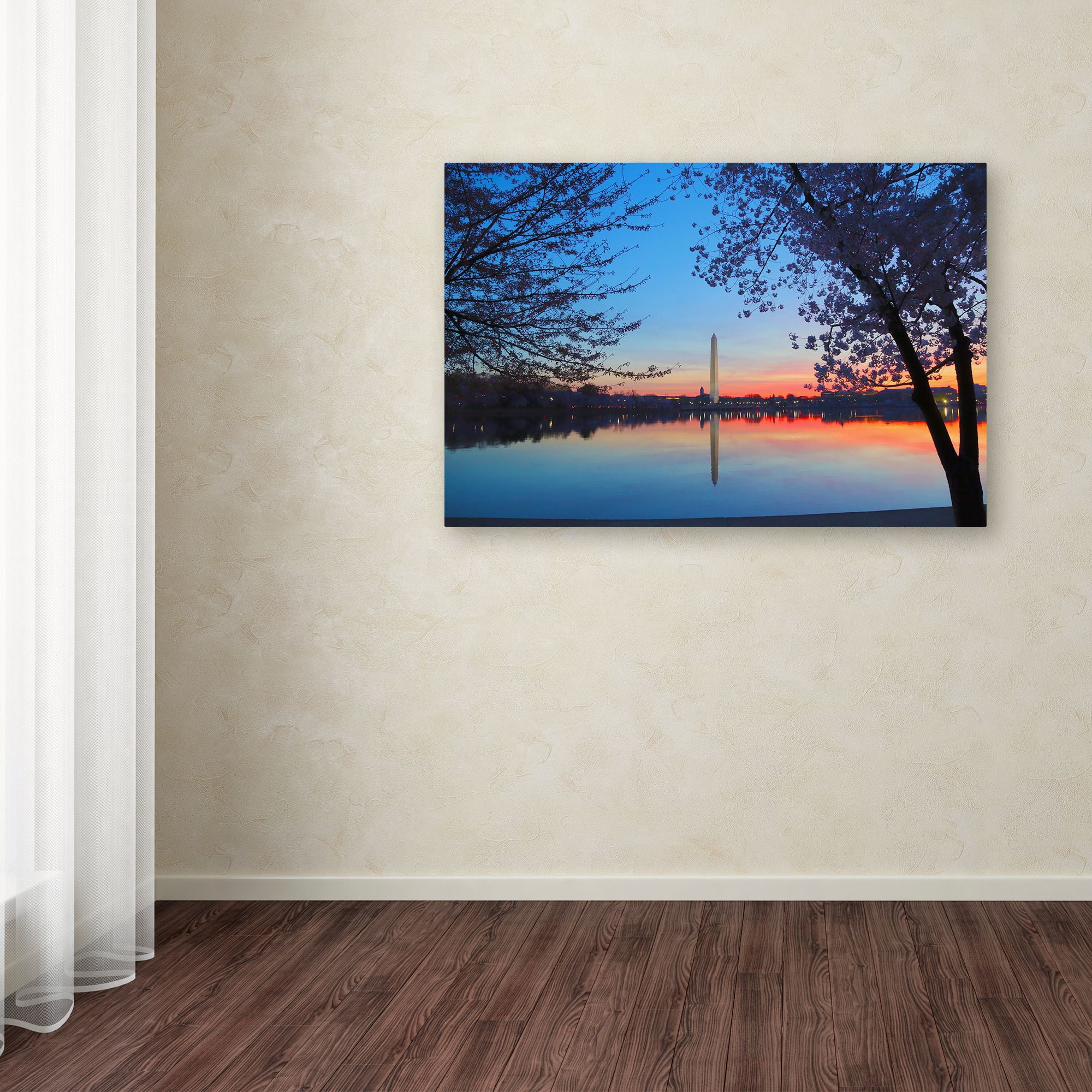 Trademark Fine Art "Tidal Basin Dawn" Canvas Art by CATeyes