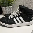 thumbnail image 1 of Adi-das Mens Hoops 2.0 Mid Black Basketball Shoes Sneakers Size 9, 1 of 6