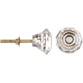 thumbnail image 2 of Darice Heritage Hardware Hexa Clear Glass Knob, 1 Each, 2 of 2