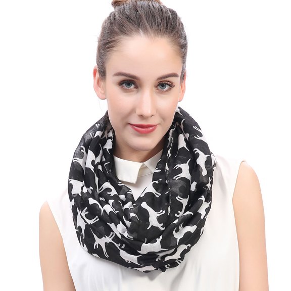 Labrador Retriever Dog Print Women's Infinity Scarf Lightweight