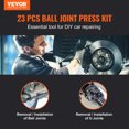 thumbnail image 2 of VEVOR Ball Joint Press Kit C-press Ball Joint Tools 23 pcs Automotive Repair Kit, 2 of 9