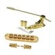 thumbnail image 3 of Puente de trémolo para guitarra eléctrica, puente de silla de montar con rodillos para 6 cuerdas Oro, 3 of 9