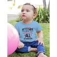 thumbnail image 2 of Smartprints Infants Graphic Bodysuit - I Got My Attitude - Regular Fit 100% Cotton, 2 of 4