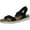 Black Stretch, variant on STYLE & COMPANY Womens Black 1" Platform Stretch Comfort Milaa Round Toe Wedge Slip On Slingback Sandal 7.5 M