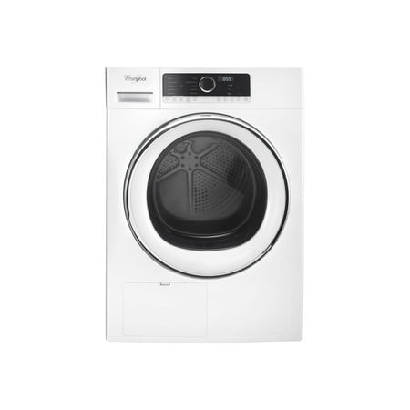 Whirlpool - 4.3 Cu. Ft. Stackable Electric Dryer with Steam and Wrinkle Shield - White