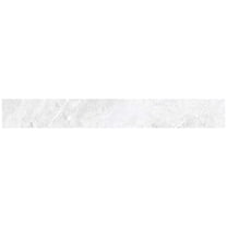 The Tile Life Opera 3" x 24" White Glossy Porcelain Bullnose Wall Tile 1-Piece