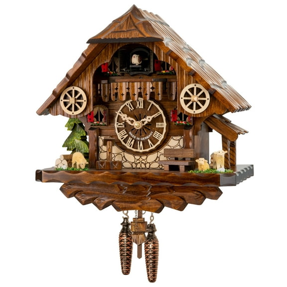 Quartz Cuckoo Clock Black forest house