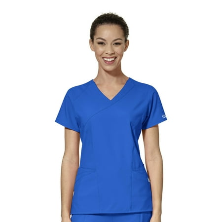 

WonderWink W123 6455-Women s Mock Wrap Scrub Top