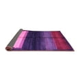 thumbnail image 2 of Ahgly Company Indoor Round Abstract Purple Contemporary Area Rugs, 7' Round, 2 of 4