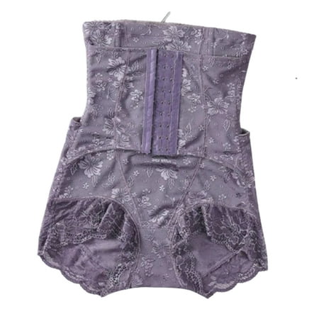 

Women s Weight-Loss Shaping Pants High-Waist Shaping Clothes Abdomen Slimming Shorts Waist Trainer Postpartum Wearing L Purple