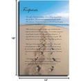 thumbnail image 4 of Footprints in the Sand Poem Canvas, Motivational Quote Wall Art for Relaxing Bedroom and Living Room Decor, 4 of 4