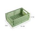 thumbnail image 2 of KAIYANG Cesta de almacenamiento plegable, caja de almacenamiento con asas, cesta de baño, cestas rectangulares (verde), 2 of 5