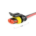 thumbnail image 2 of Nilight - 2Pin Way 16AWG Waterproof Wire 1.5mm Series Terminal Connector-10 Pack,2 Years Warranty, 2 of 7