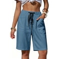 thumbnail image 2 of yillto Womens Shorts Lightweight Long Shorts for Women Casual 5 Inch Summer Loose Shorts with Pockets, 2 of 7