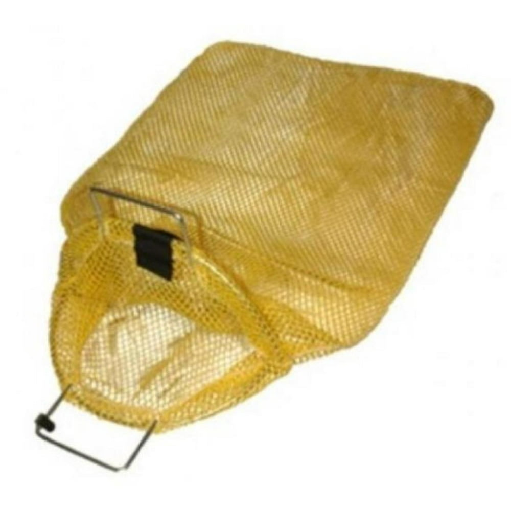 Trident Galvanized Wire Handle Yellow Large Mesh Bags, Mesh Goodie Bag