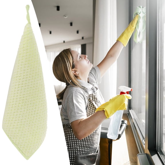 CHENjy Hanging Hand Towels Super Absorbent and Soft Small Kitchen Towel Set with Loop 1 Pack for Bathroom Multifunctional Dish Cloths Quick Drying